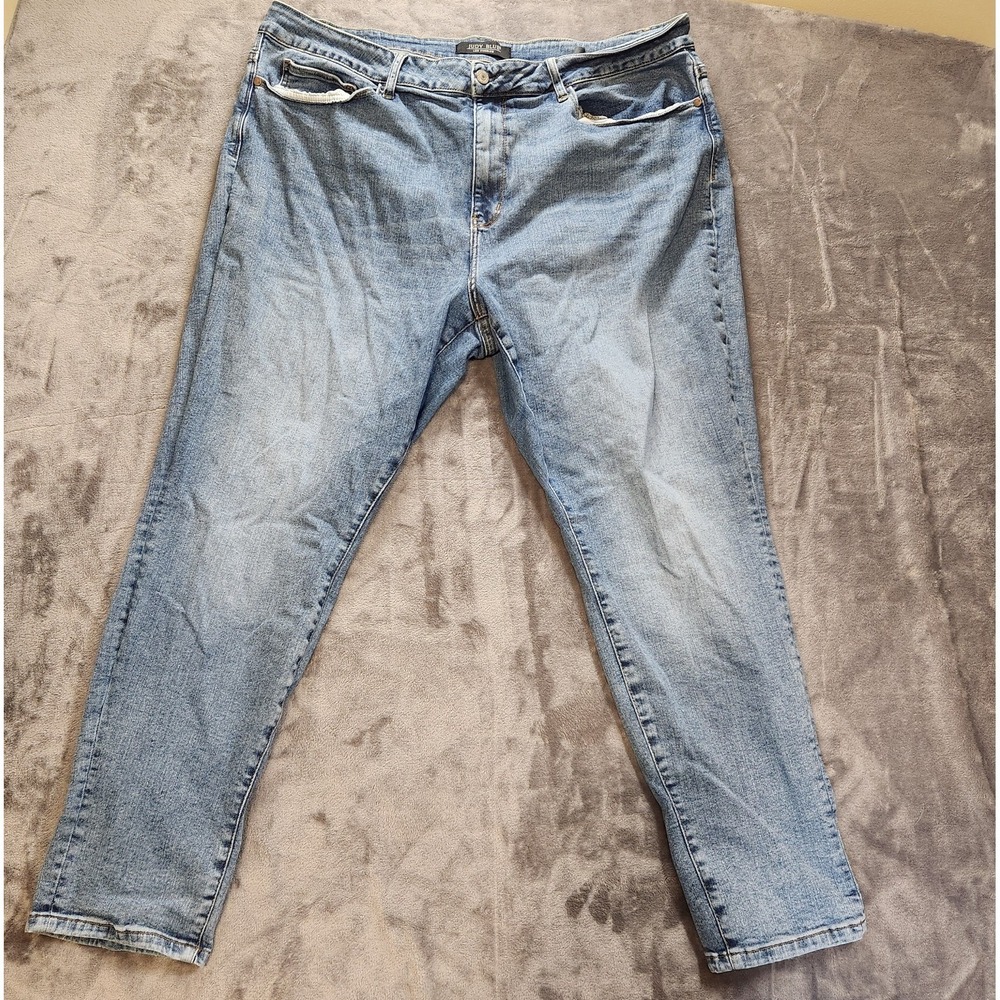Judy Blue Jeans Womens 24W Blue Boyfriend Medium Wash Denim